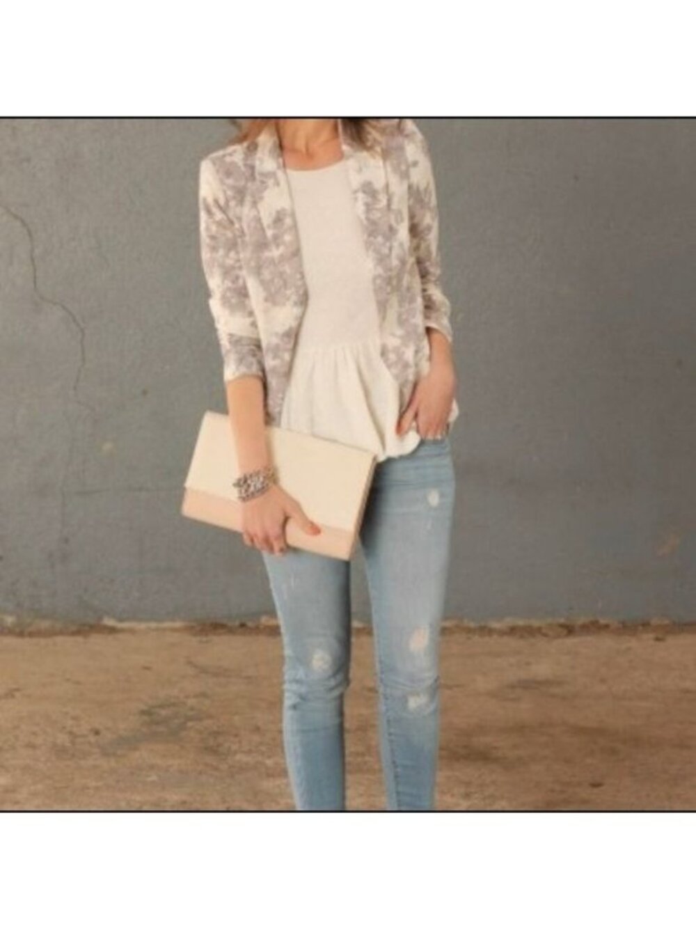 Rebecca Taylor Ivory Peplum Top
